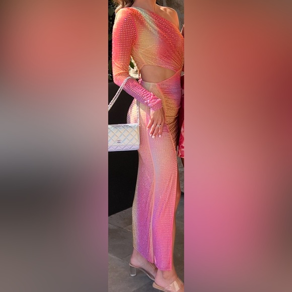 Self portrait embellished rhinestone dress. - Picture 4 of 4